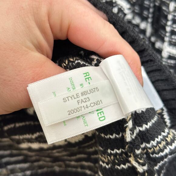 J. CREW Lady Cardigan Sweater in Black Khaki Tweed Sz L {3O27} - Picture 7 of 7